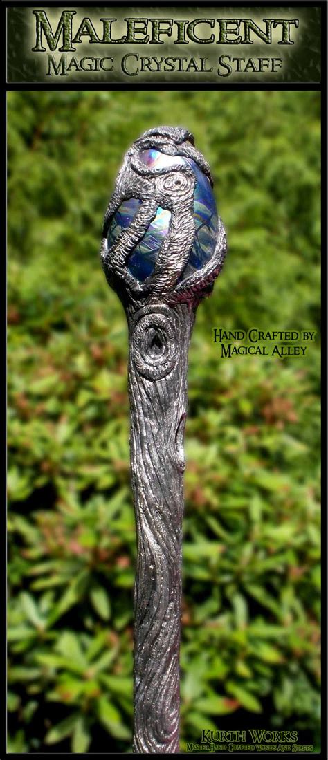 Crystal infused magical staff